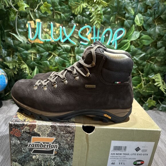 Zamberlan 320 Trail Lite EVO GTX Men\'s Hiking Backpacking Boots Dark Brown 11.5 main image 8